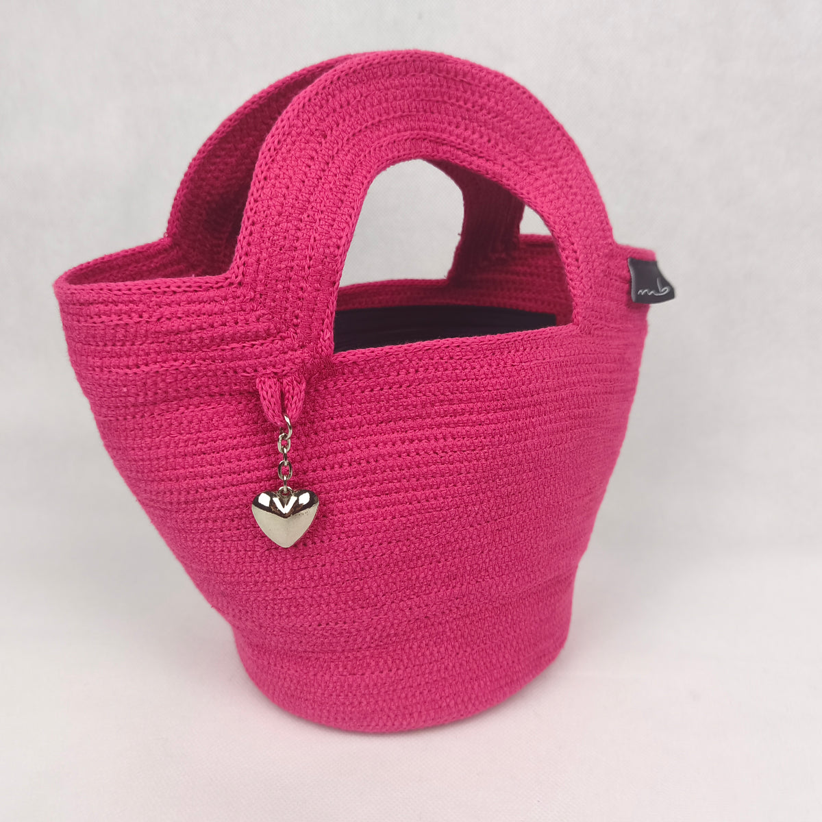 Handbag - Handgemacht aus Kordeln - Unikat in pink