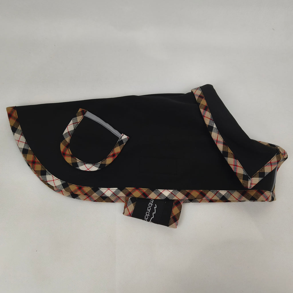Handgefertigter Softshell Hundemantel mit Reflektor Paspel
