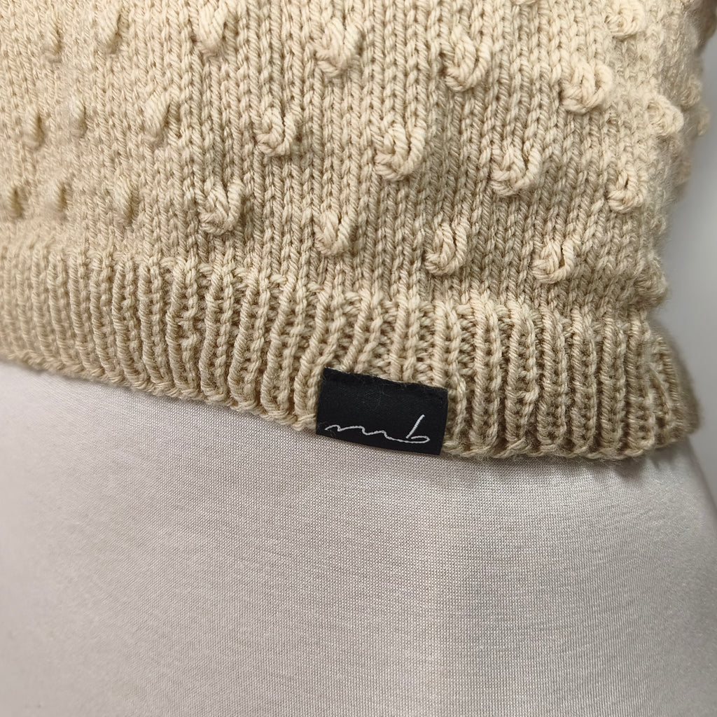 Handgestricktes Oberteil - braun