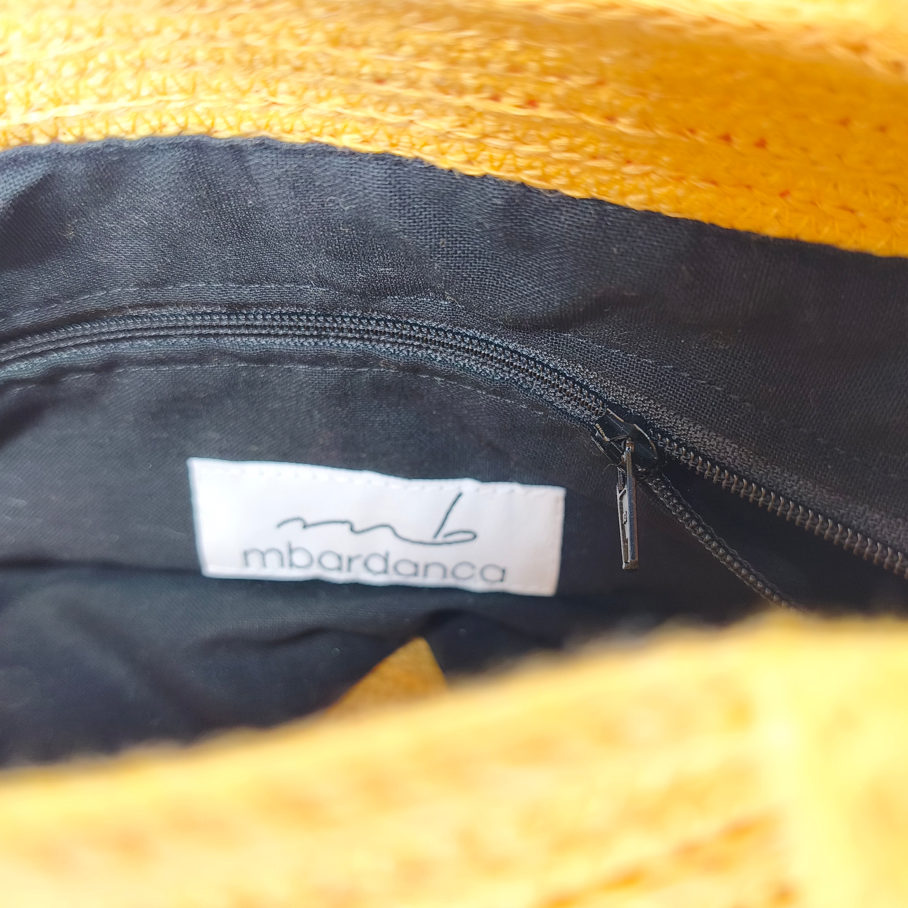 Handgefertigte Handtasche aus Kordeln - Unikat in Gelb