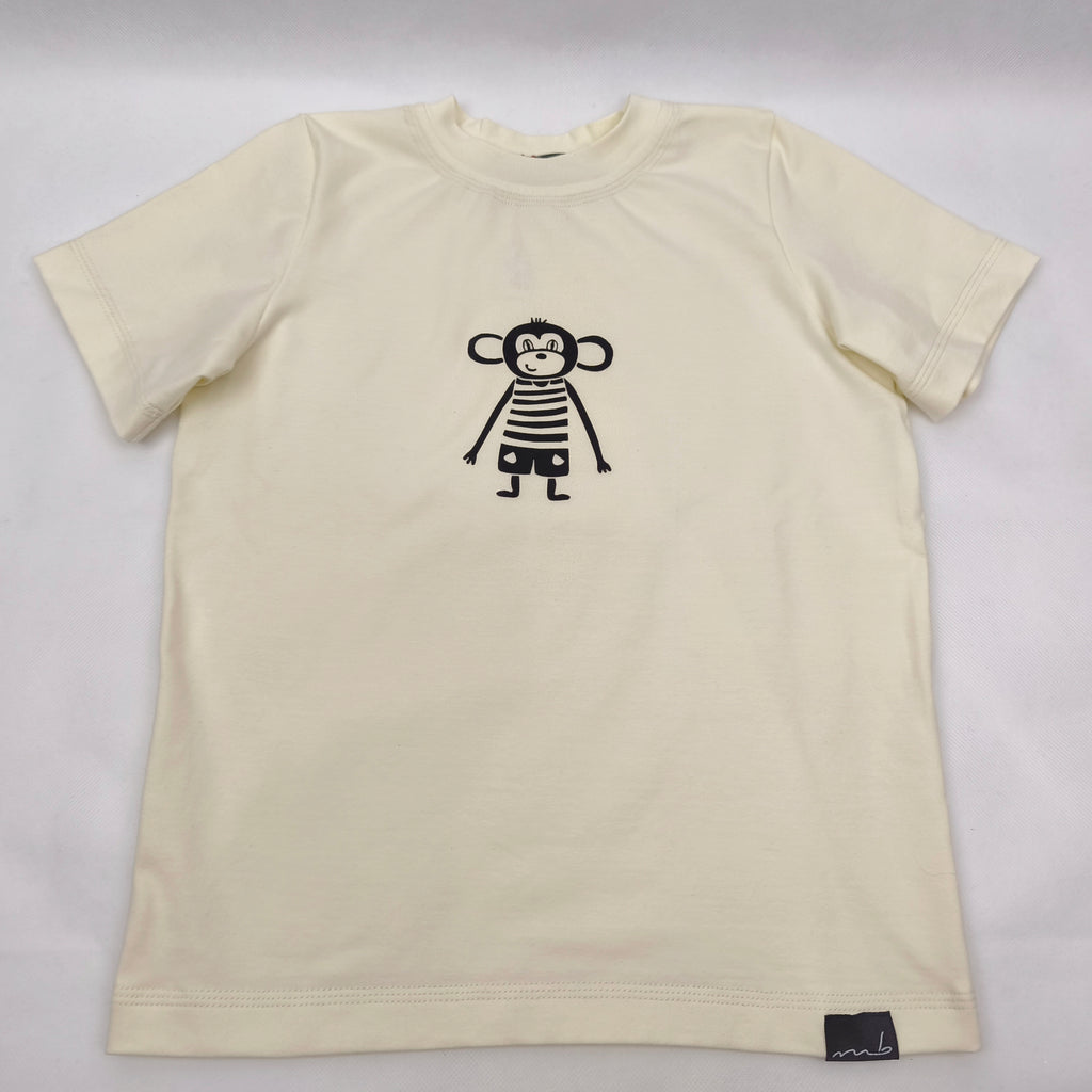 Kinder T-Shirt, Äffli - Handgefertigt aus Baumwolle