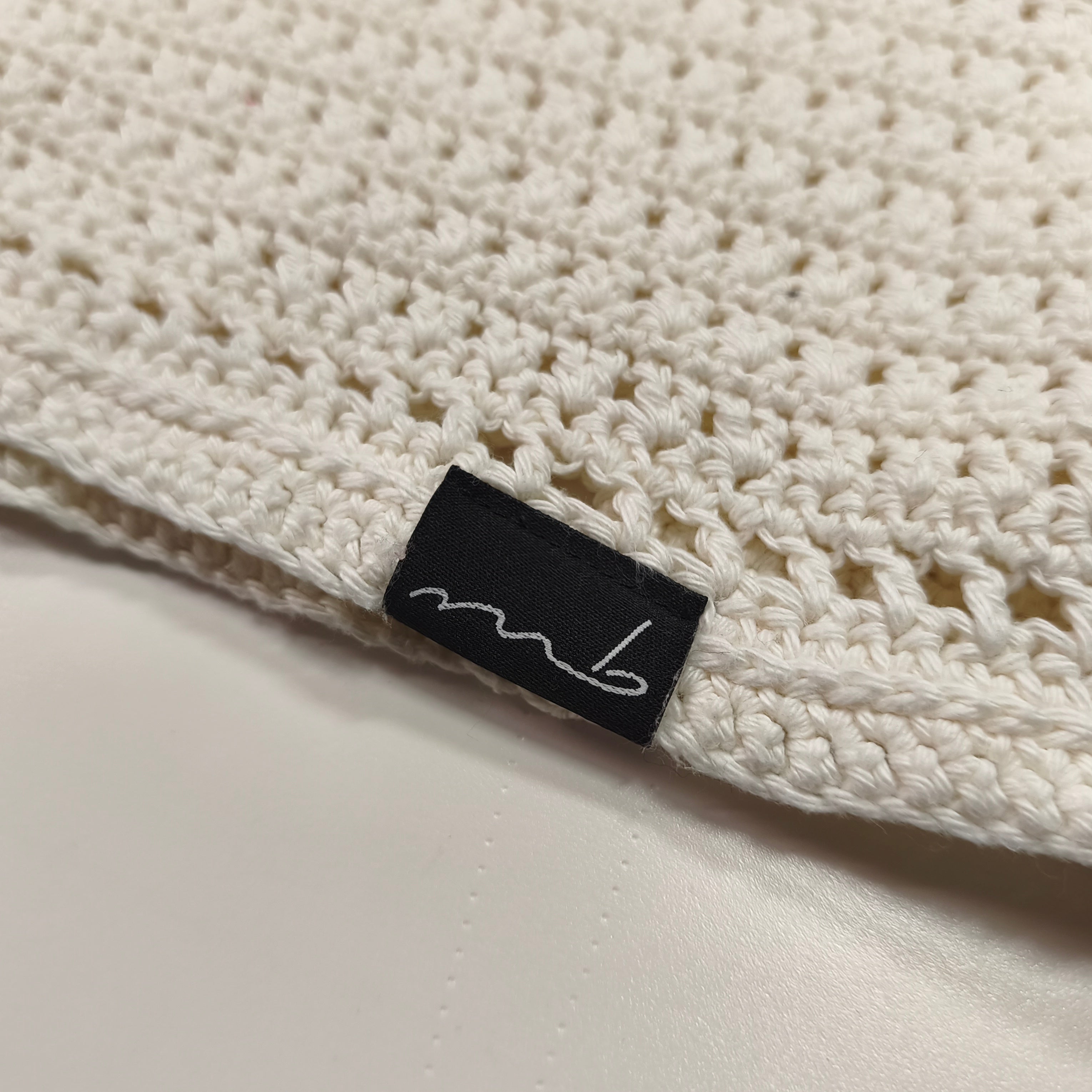 Poloshirt Handgefertigt aus Baumwolle - cremeweiss