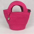 Handbag - Handgemacht aus Kordeln - Unikat in pink