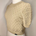 Handgestricktes Oberteil - braun
