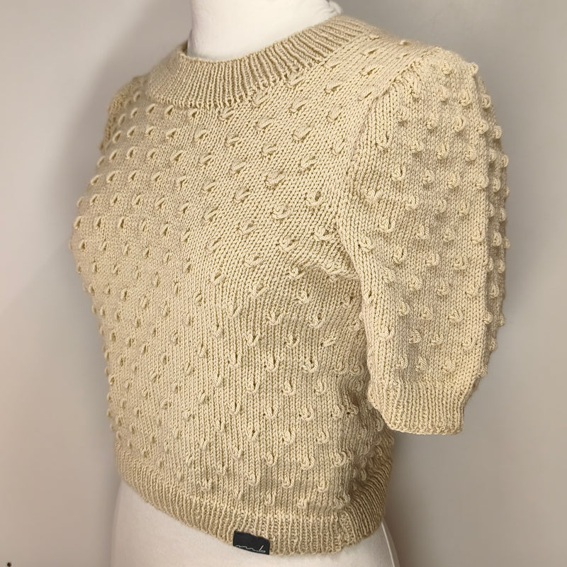 Handgestricktes Oberteil - braun