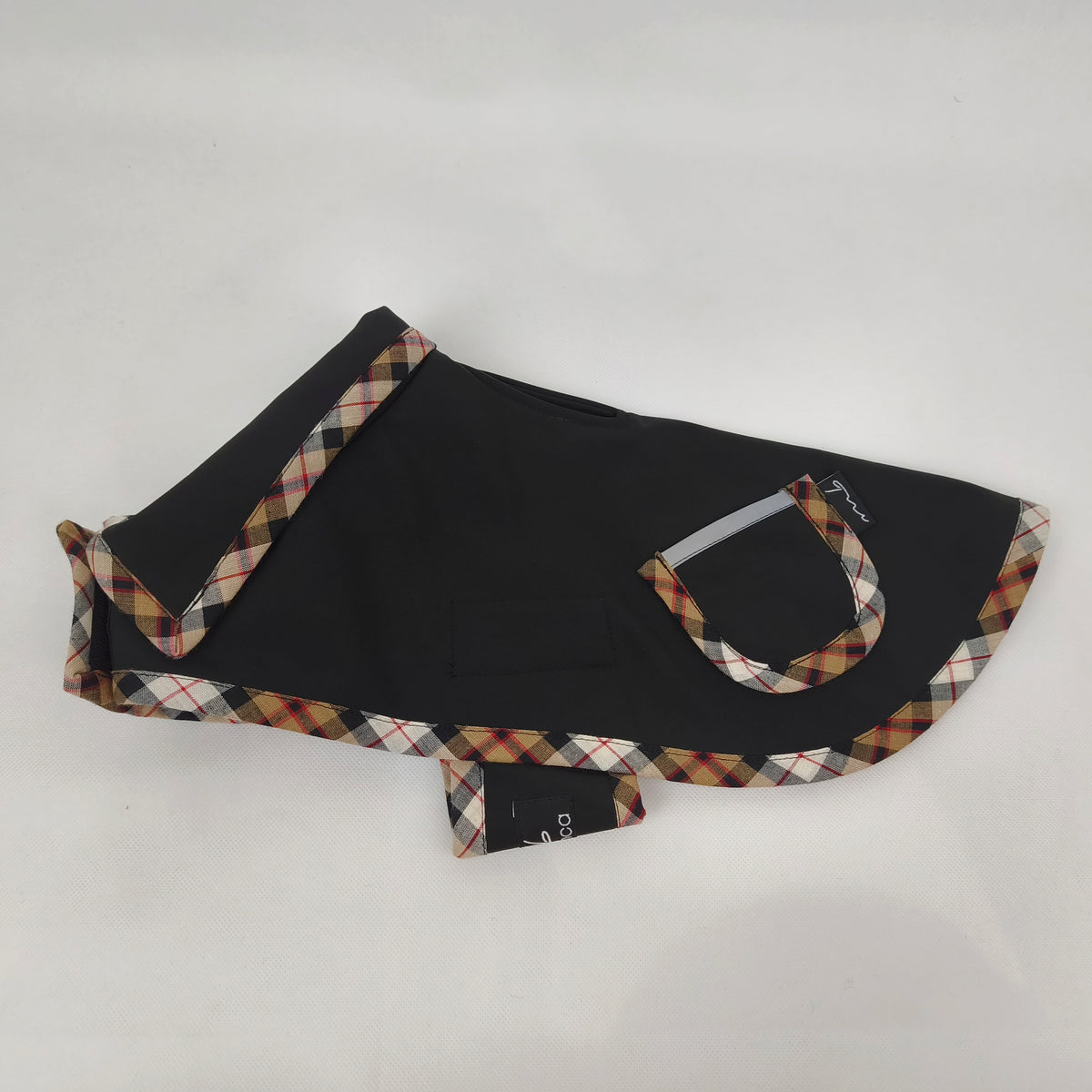 Handgefertigter Softshell Hundemantel mit Reflektor Paspel
