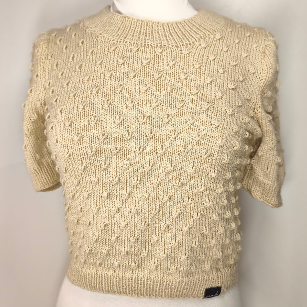 Handgestricktes Oberteil - braun